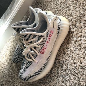 “Zebra” Yeezy boosts